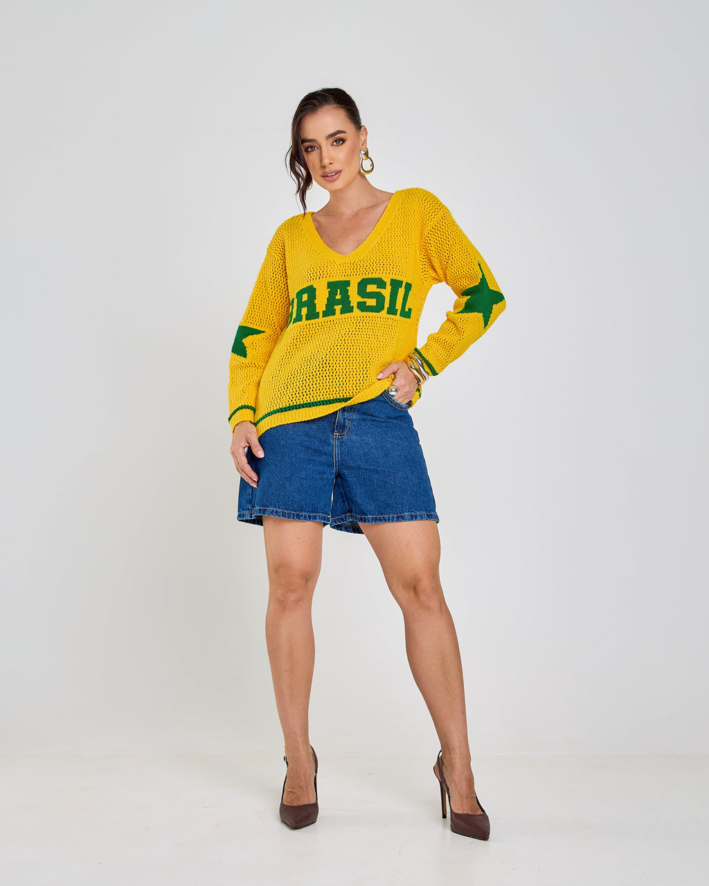 Blusa Tricot Brasil Cozy