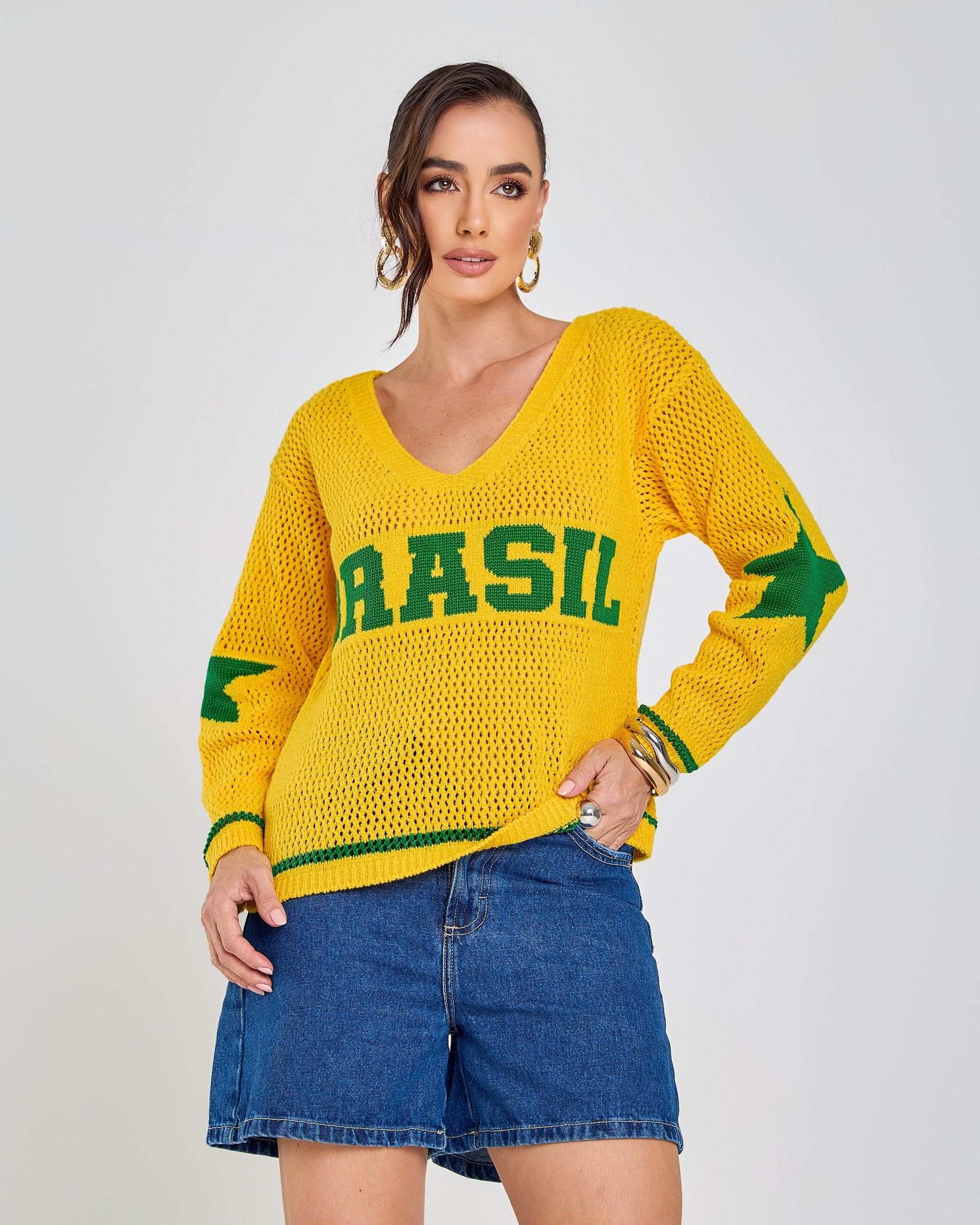Blusa Tricot Brasil Cozy
