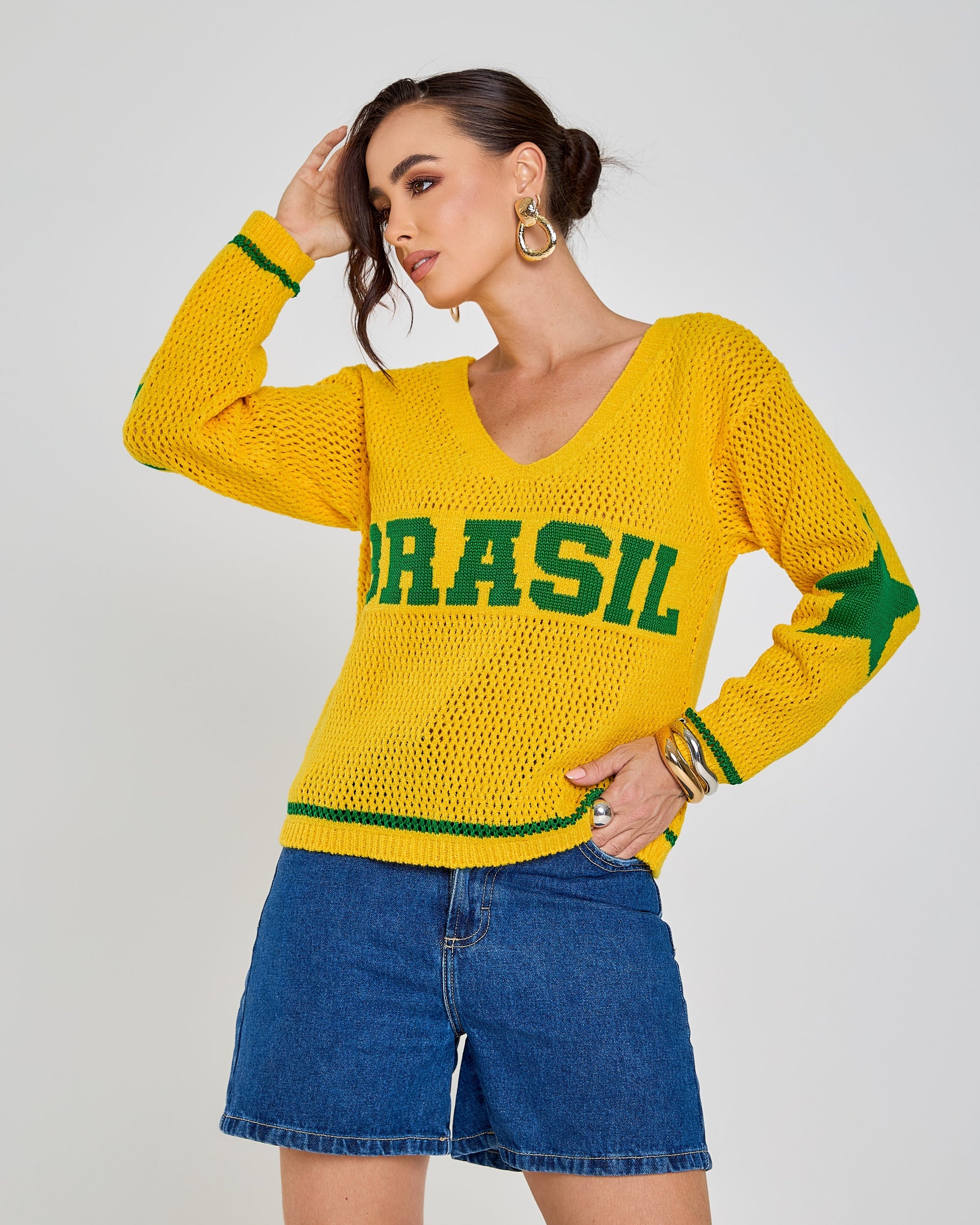 Blusa Tricot Brasil Cozy