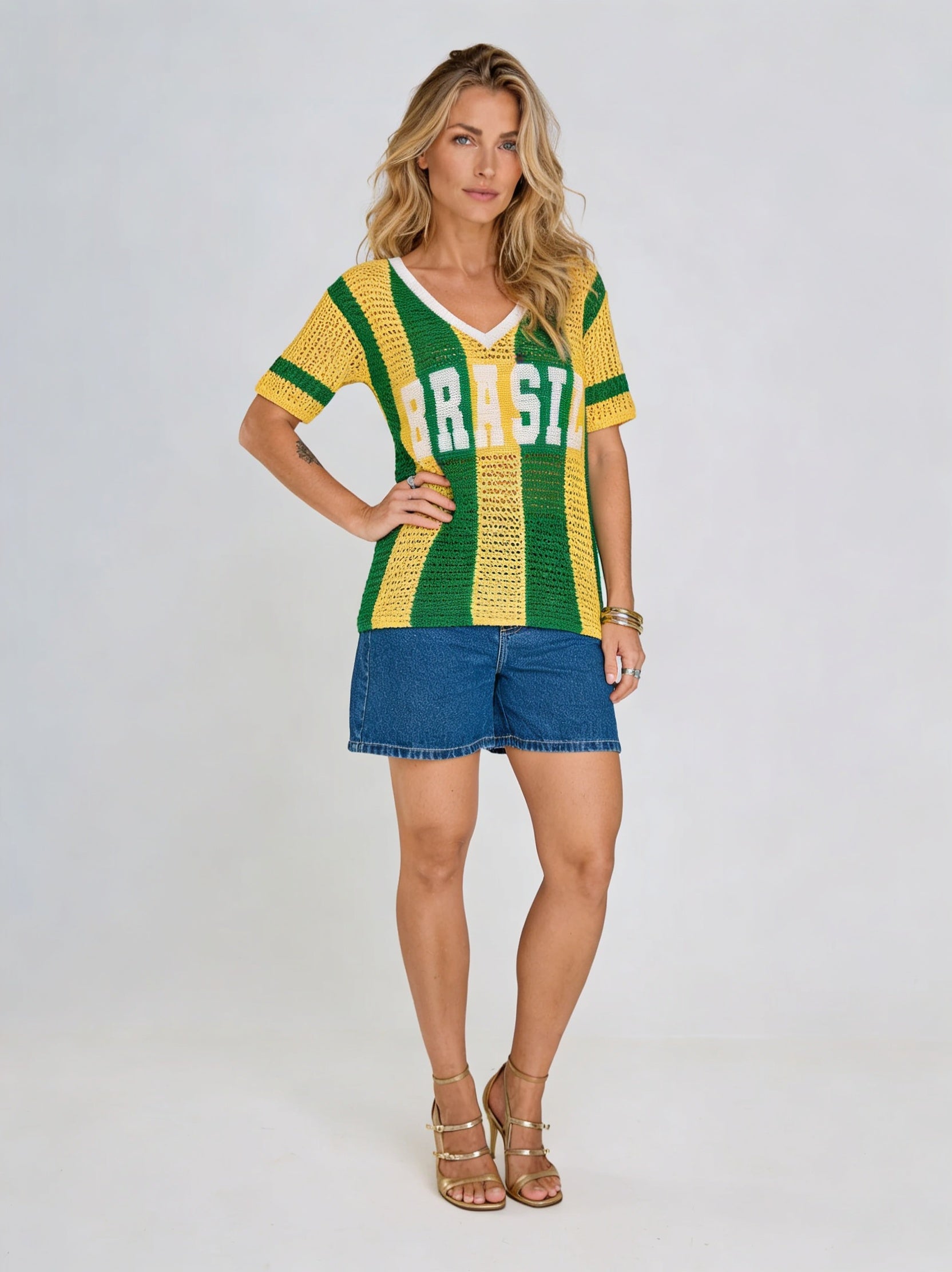 Blusa Tricot Brasil - 50% OFF