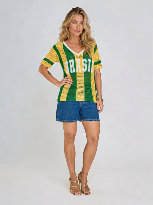 Blusa Tricot Brasil - 50% OFF